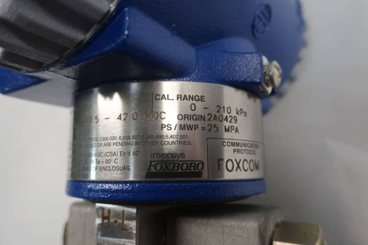 Box of 2 FOXBORO IDP10-D22C21C-M1 Pressure Transmitter 0-210KPA 12.5-42V-DC Box of 2 FOXBORO IDP10-D22C21C-M1 Pressure Transmitter 0-210KPA 12.5-42V-DC