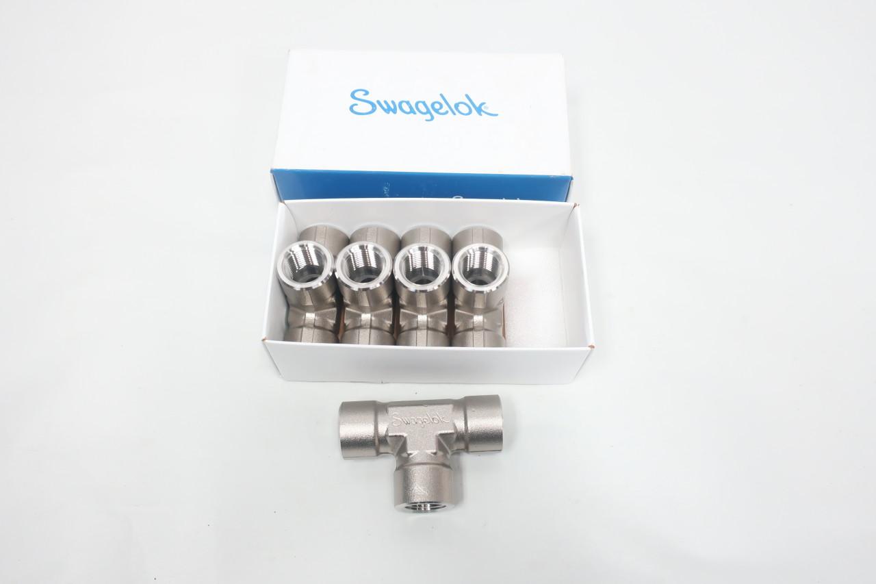 5 Pezzi Raccordo A T (Street Tee) In Acciaio Inox - 1/2'' NPT - Equivalente Swagelok SS-8-ST