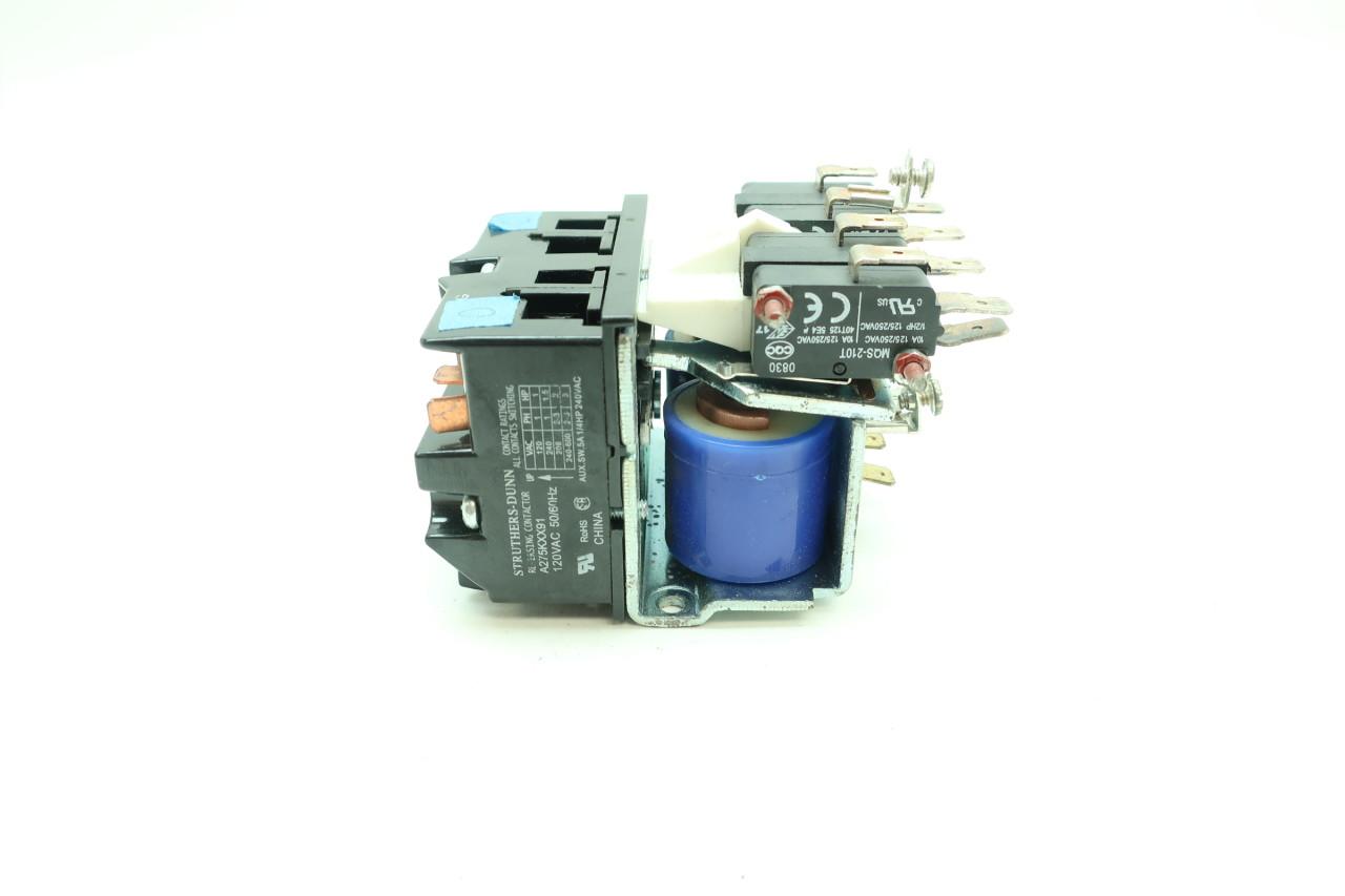 Details about   STRUTHERS DUNN  A275KXX91 REVERSING CONTACTOR 480VAC 120V/60HZ 1HP 