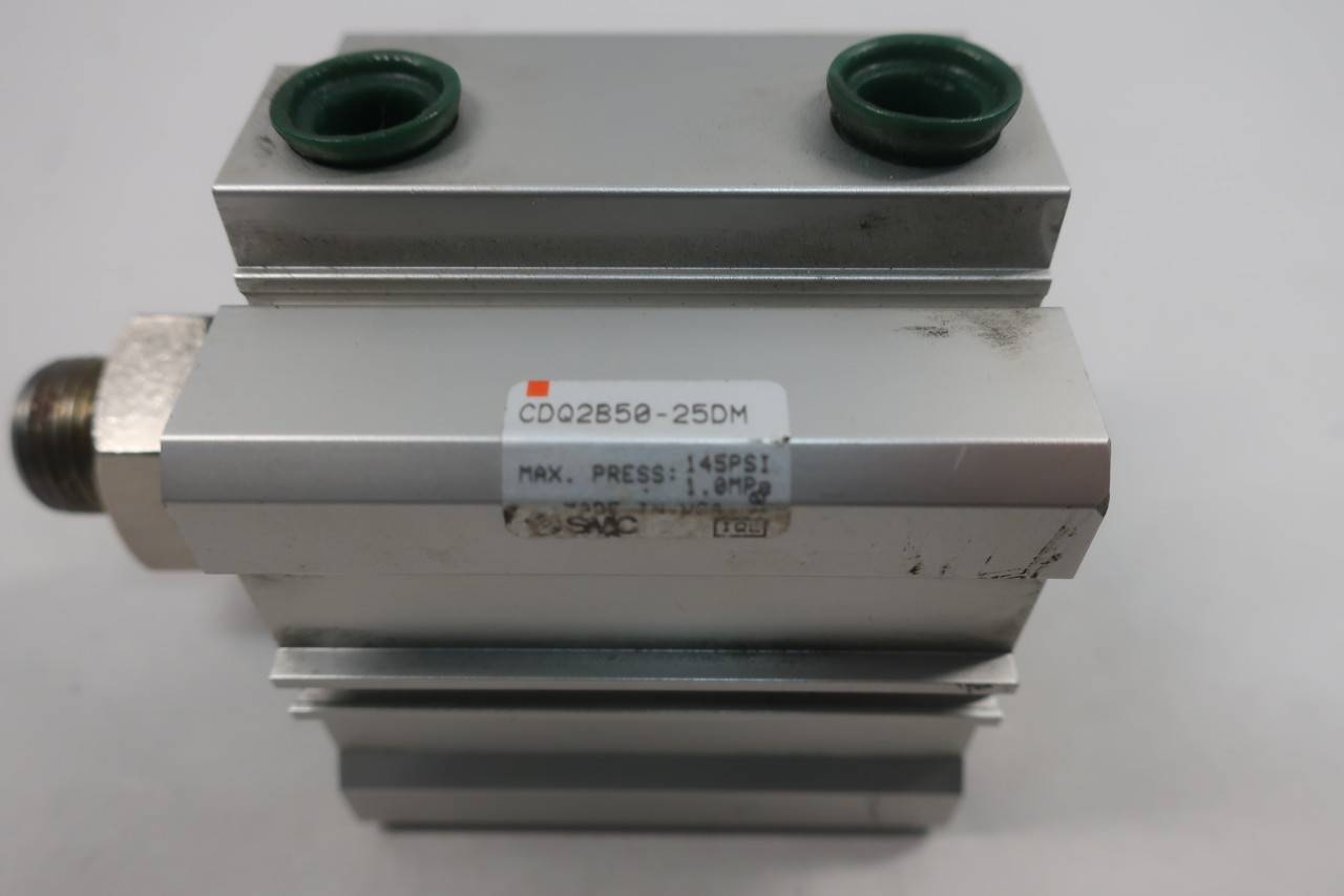 SMC CDQ2B50-25DM Double Acting Pneumatic Cylinder 50MM 25MM 145PSI SMC CDQ2B50-25DM Double Acting Pneumatic Cylinder 50MM 25MM 145PSI