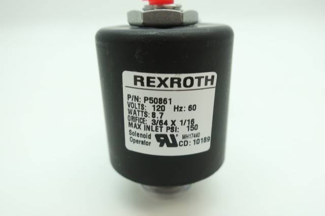 REXROTH P50861 SOLENOID VALVE COIL 120V-AC D613158