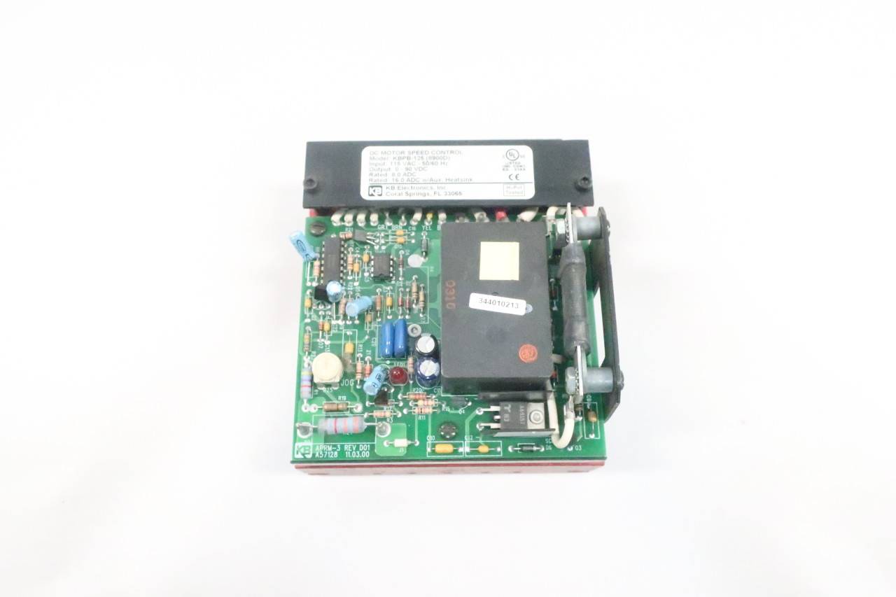 Kb Electronics KBPB125 8900D Dc Speed Control 115vac 8a Amp 090vdc