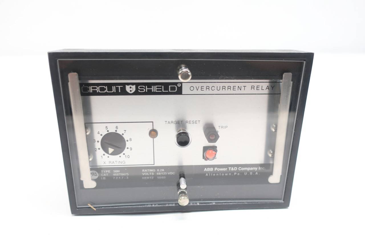 Abb 50H 468T0475 Circuit Shield Overcurrent Relay 48/125vdc