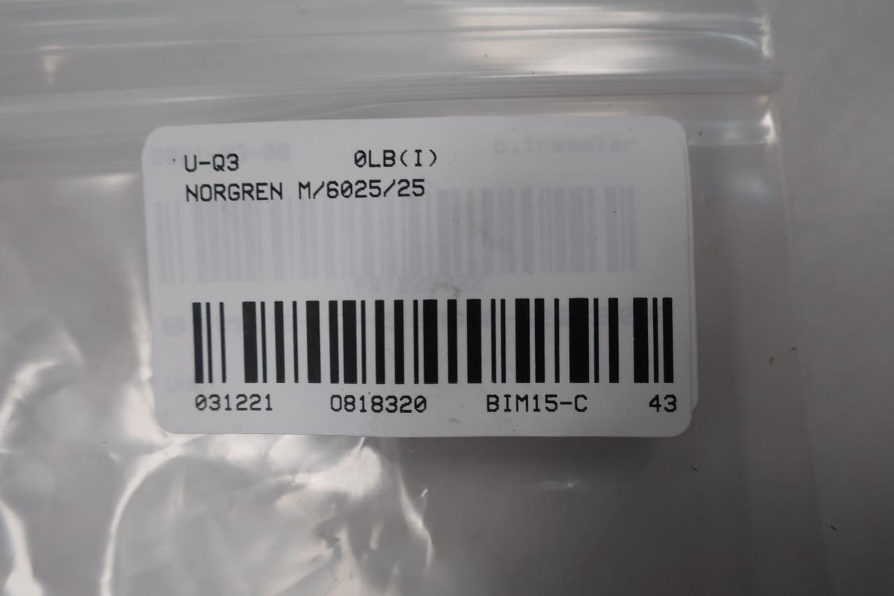 Norgren M/6025/25 Double Acting Pneumatic Cylinder 25mm 25mm 2-10bar 