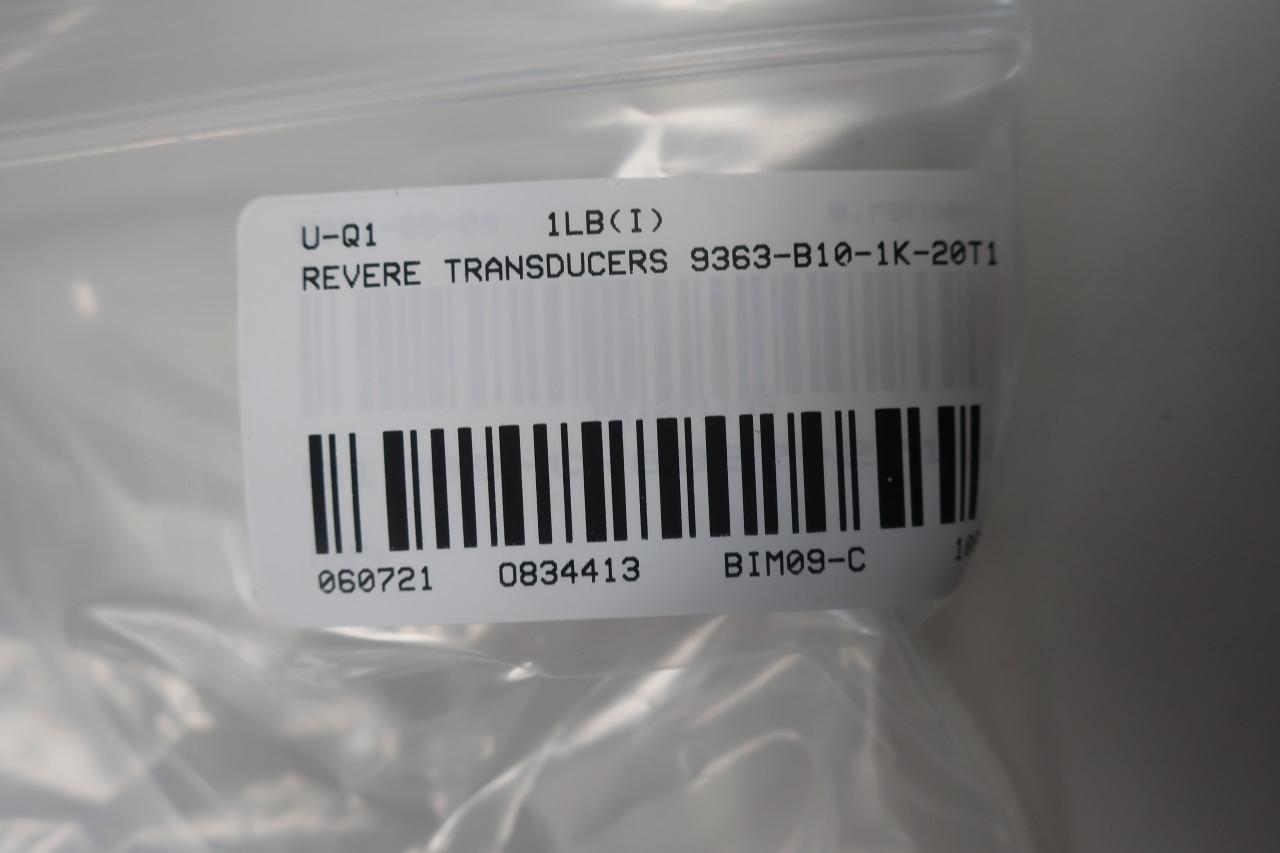 REVERE TRANSDUCERS 09363-001E-B1-04F 3.003mV/V @ 1K 1000LB S/S S-BEAM LOAD CELL