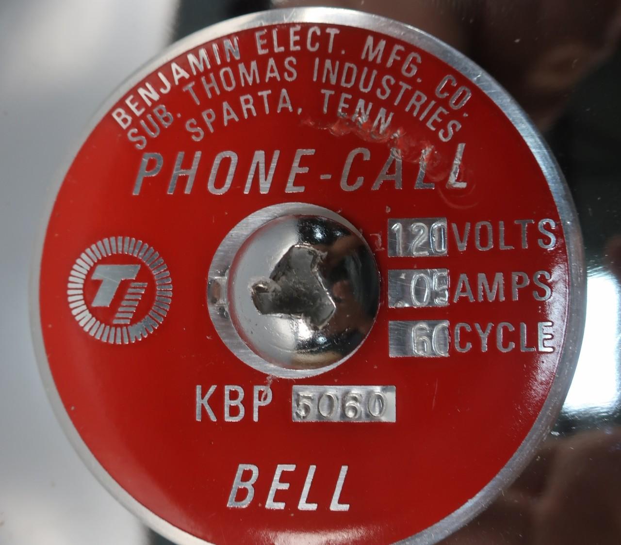Thomas KBP-5060 Phone Call Bell 120v-ac 