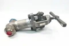 HANCOCK 7250BXMY1MC78 MANUAL STAINLESS BUTT WELD GLOBE VALVE 2IN