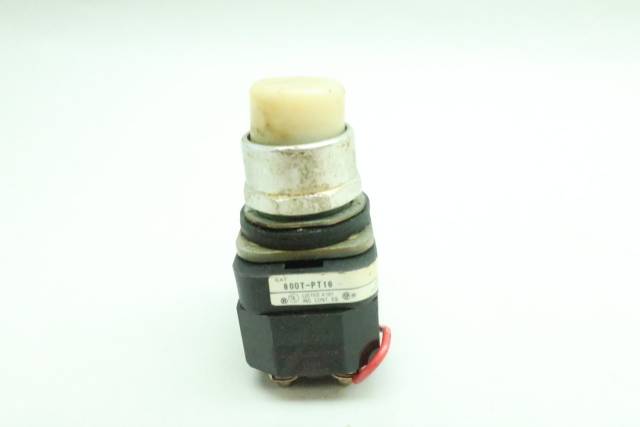ALLEN BRADLEY 800T-PT16 ILLUMINATED WHITE PUSHBUTTON 120V-AC SER T