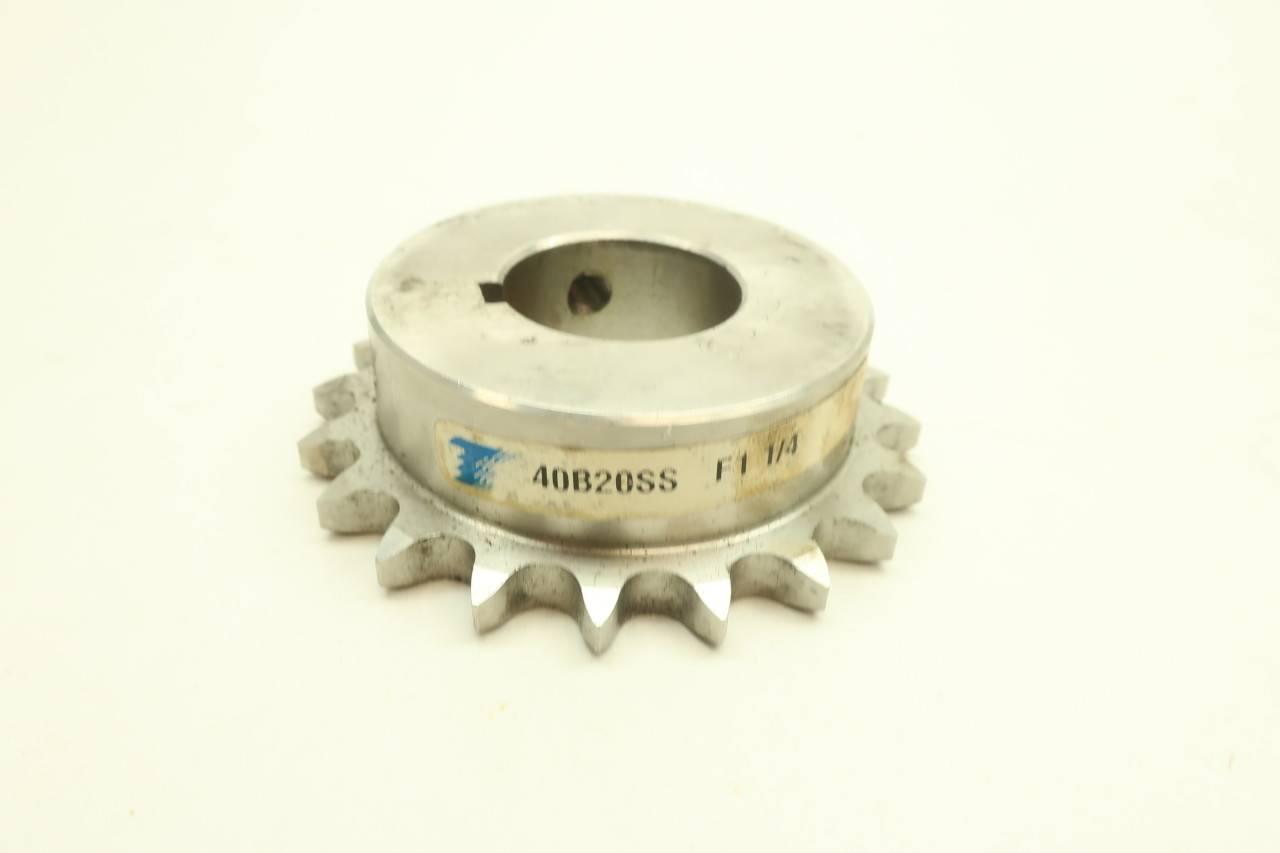 Tsubaki 40B20SS 11/4in Roller Chain Sprocket 20t