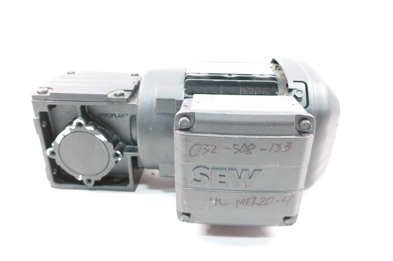 Details about   Sew Eurodrive W20 DRS71S4/RI Gearmotor 119rpm 3ph 1/3hp 330/575v-ac 