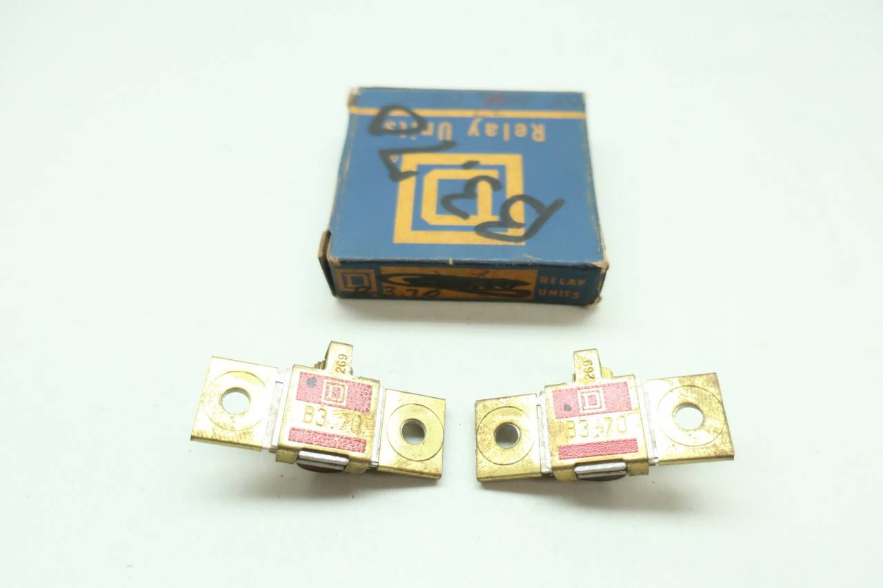 SQUARE D  B3.70  OVERLOAD RELAY HEATER ELEMENT PACKAGE OF 2