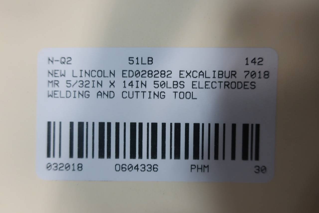 Lincoln Ed02 Excalibur 7018 Mr Electrodes 5 32in X 14in 50lbs