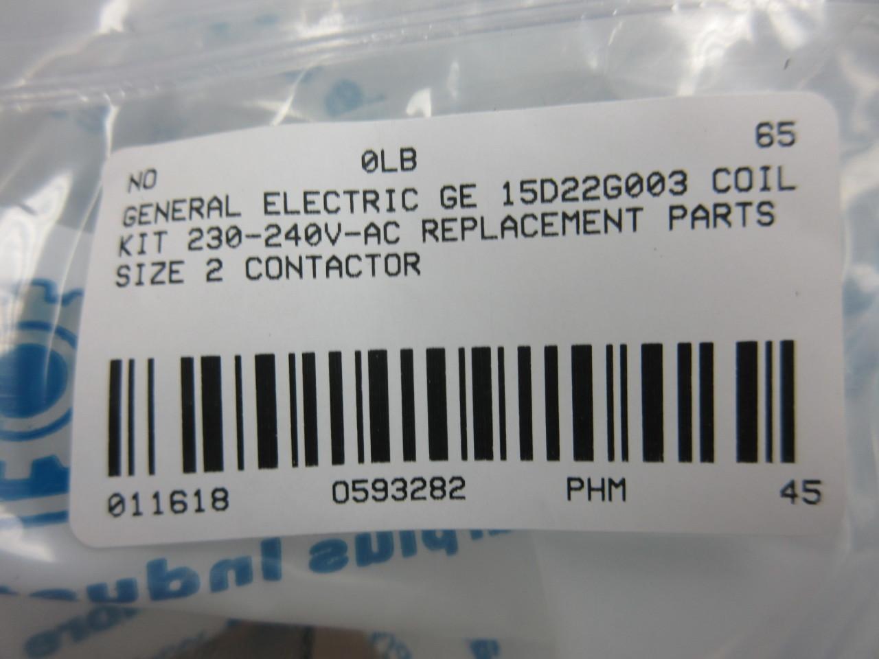 GENERAL ELECTRIC REPLACEMENT KIT 15D22G003 NEW IN BOX 