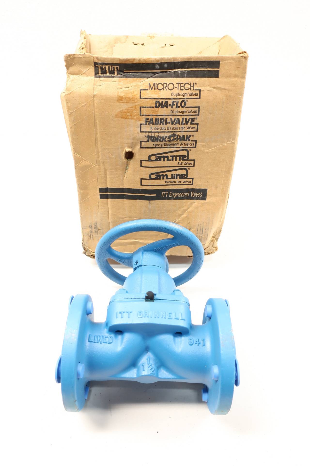 Itt Grinnell 25372T Diaflo Manual Iron Flanged Diaphragm Valve 11