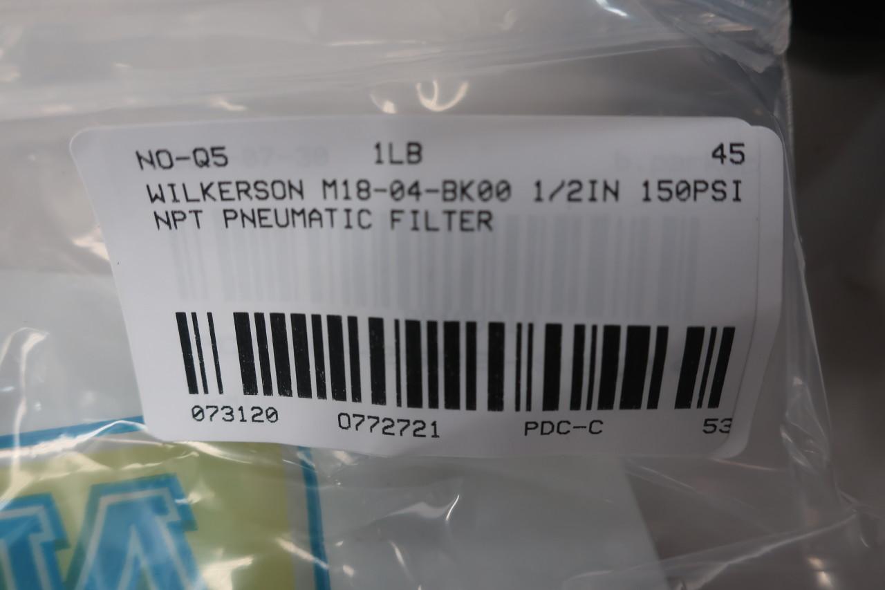 Wilkerson M18-04-BK00 Coalescing Filter 150psi 1/2in Npt 