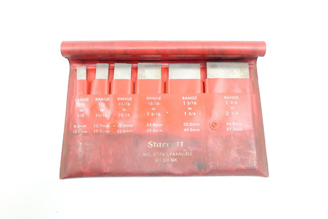 Starrett NO. S154L Parallel Set