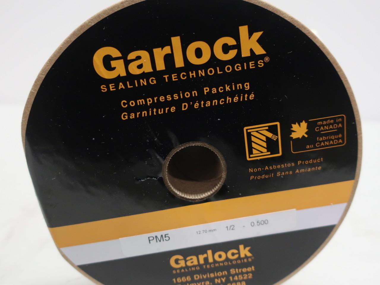 Details about   GARLOCK 1/2" STYLE 5200 COMPRESSION PUMP PACKING 5Lbs spool 