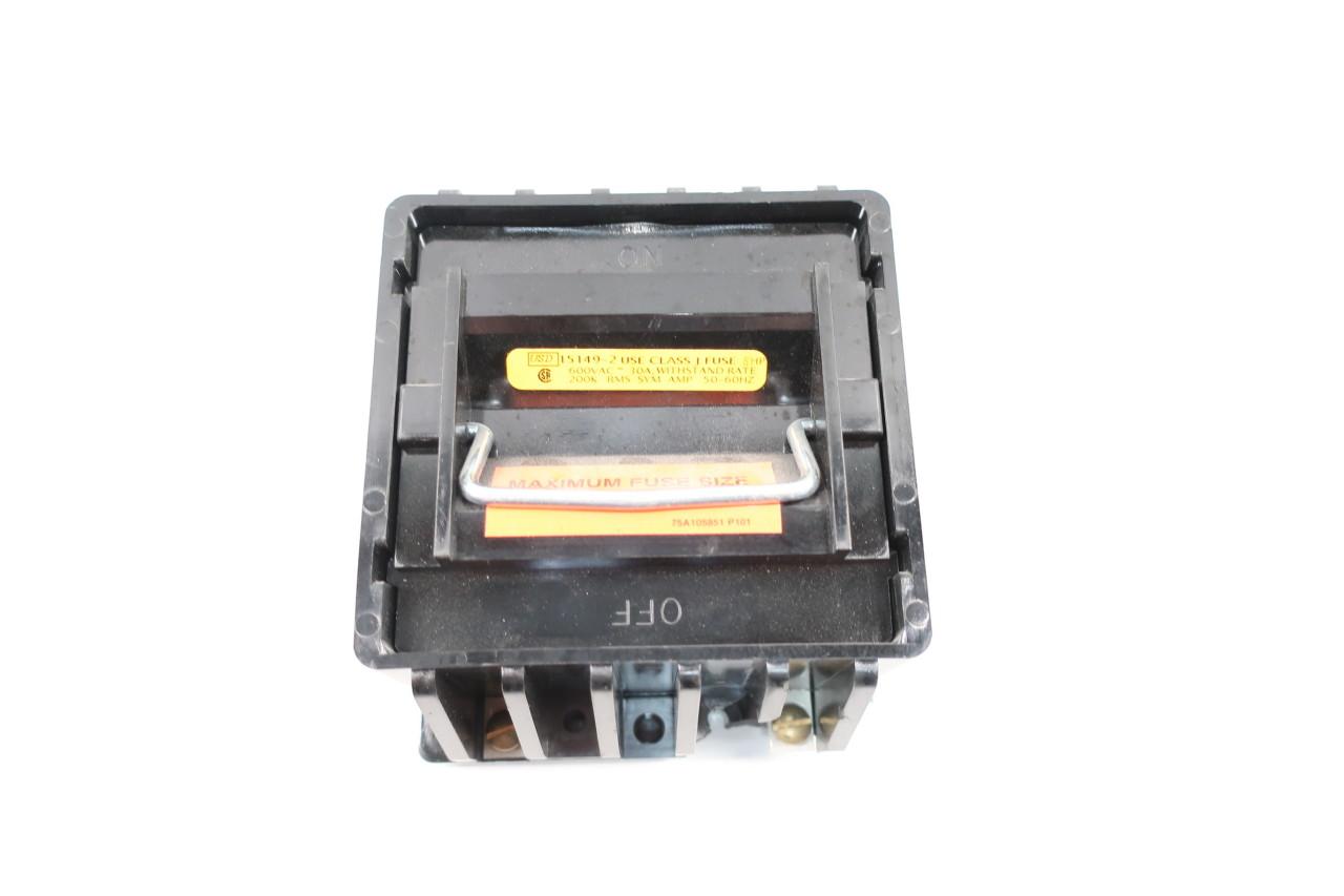 USD 15149-2 1Ph 600V 30A Class J Fuse NEW Pull out switch 