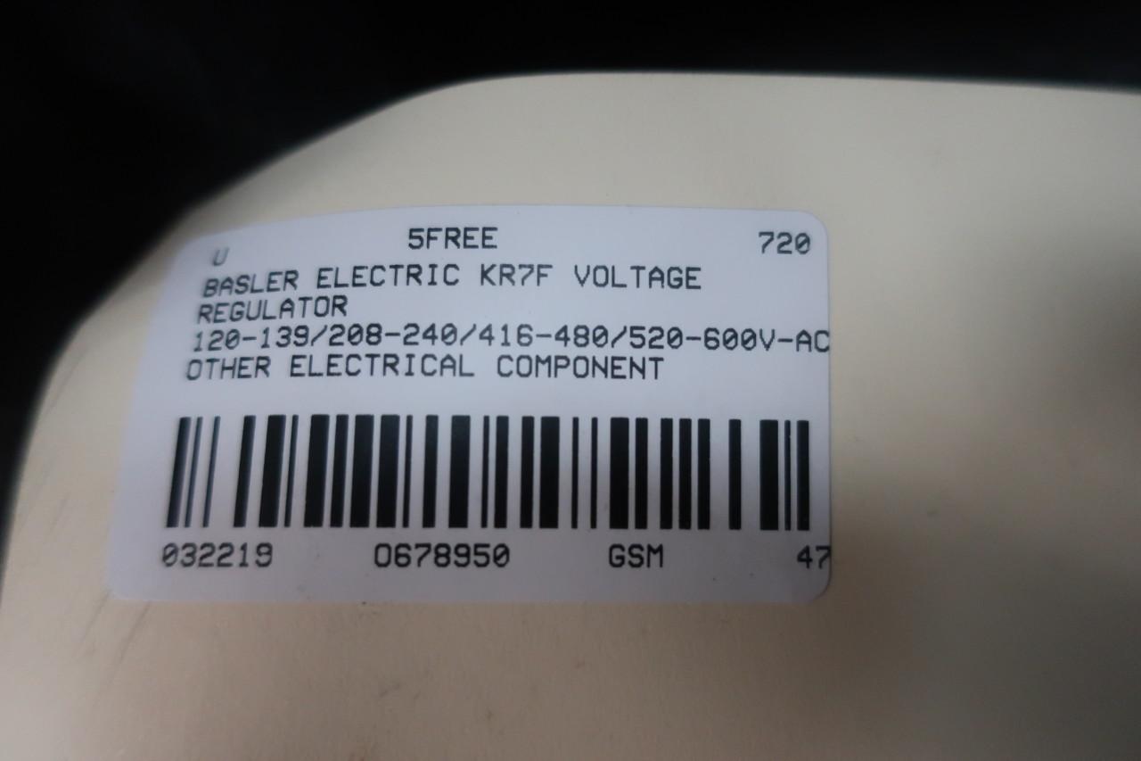 Basler Electric KR7F Voltage Regulator 120 139 208 240 416 480 520 600v ac