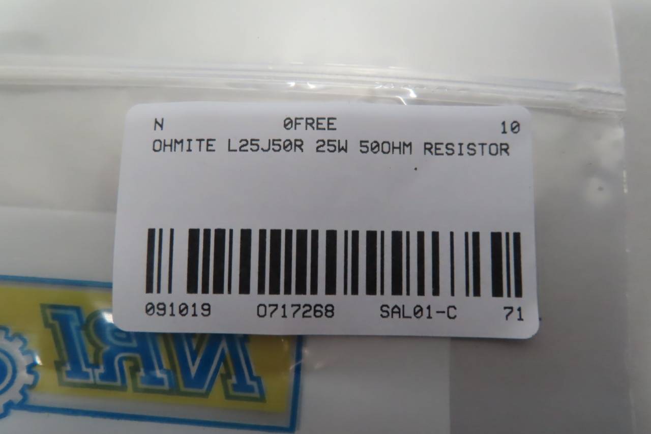 OHMITE L25J50R 25W 50OHM Resistor 