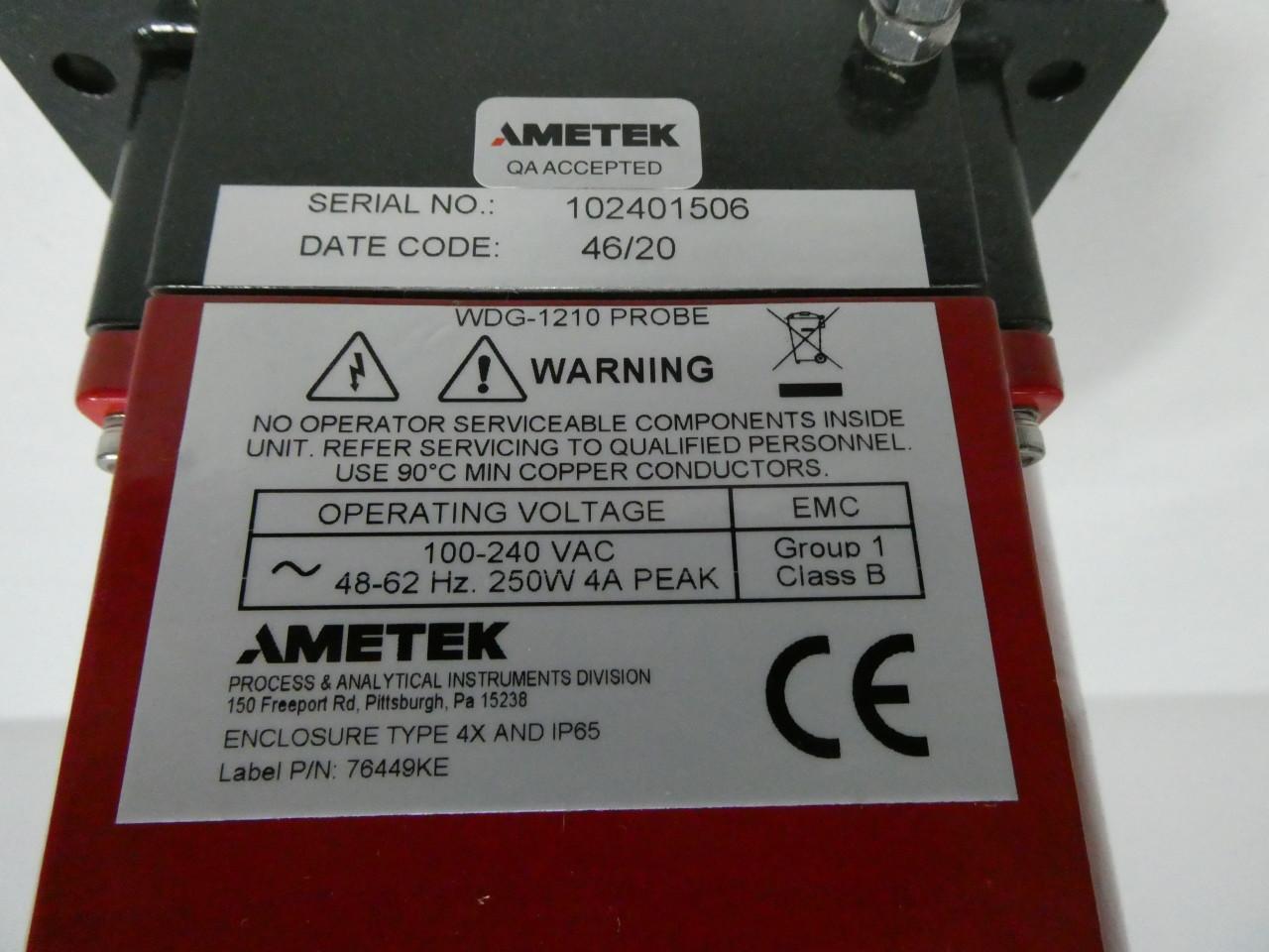 Analyseur Insitu Ametek Thermox WDG-1210 - Occasion En Bon état De Fonctionnement