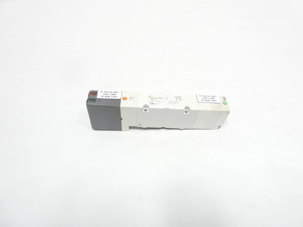 SMC VQC4301-5 VQC4301-5 5 Port Solenoid Valve — Solenoid & Servo Valves