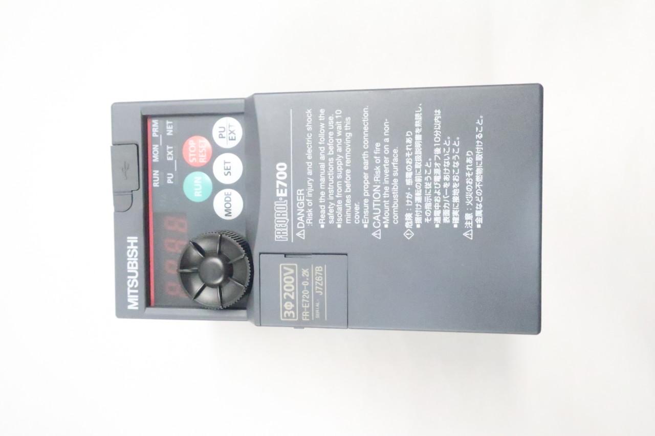 Mitsubishi FR-E720-0.2K Inverter 200-240v-ac 0.2-400hz 200-240v-ac