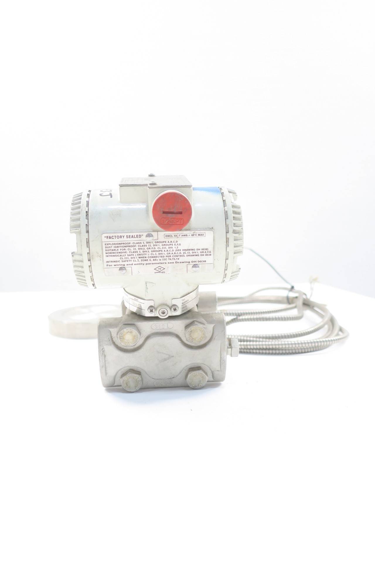 ABB 264DRHSSA1A1E6N2 Pressure Transmitter 10.7-642IN-H2O 10.5-42V-DC D592897 