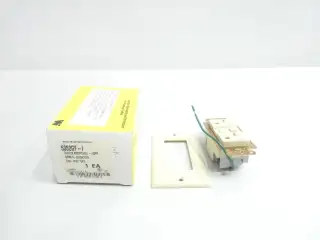 DANIEL WOODHEAD 5352GF-I IVORY GFCI DUPLEX RECEPTACLE 20A AMP 125V-AC
