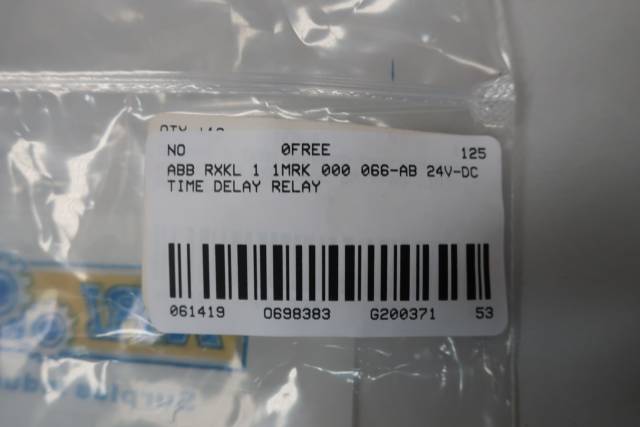 ABB RXKL 1 1MRK 000 066-AB TIME DELAY RELAY 24V-DC