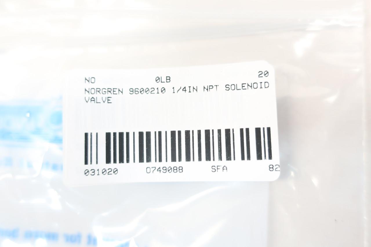 NORGREN 9600210 Solenoid Valve 1/4IN NPT
