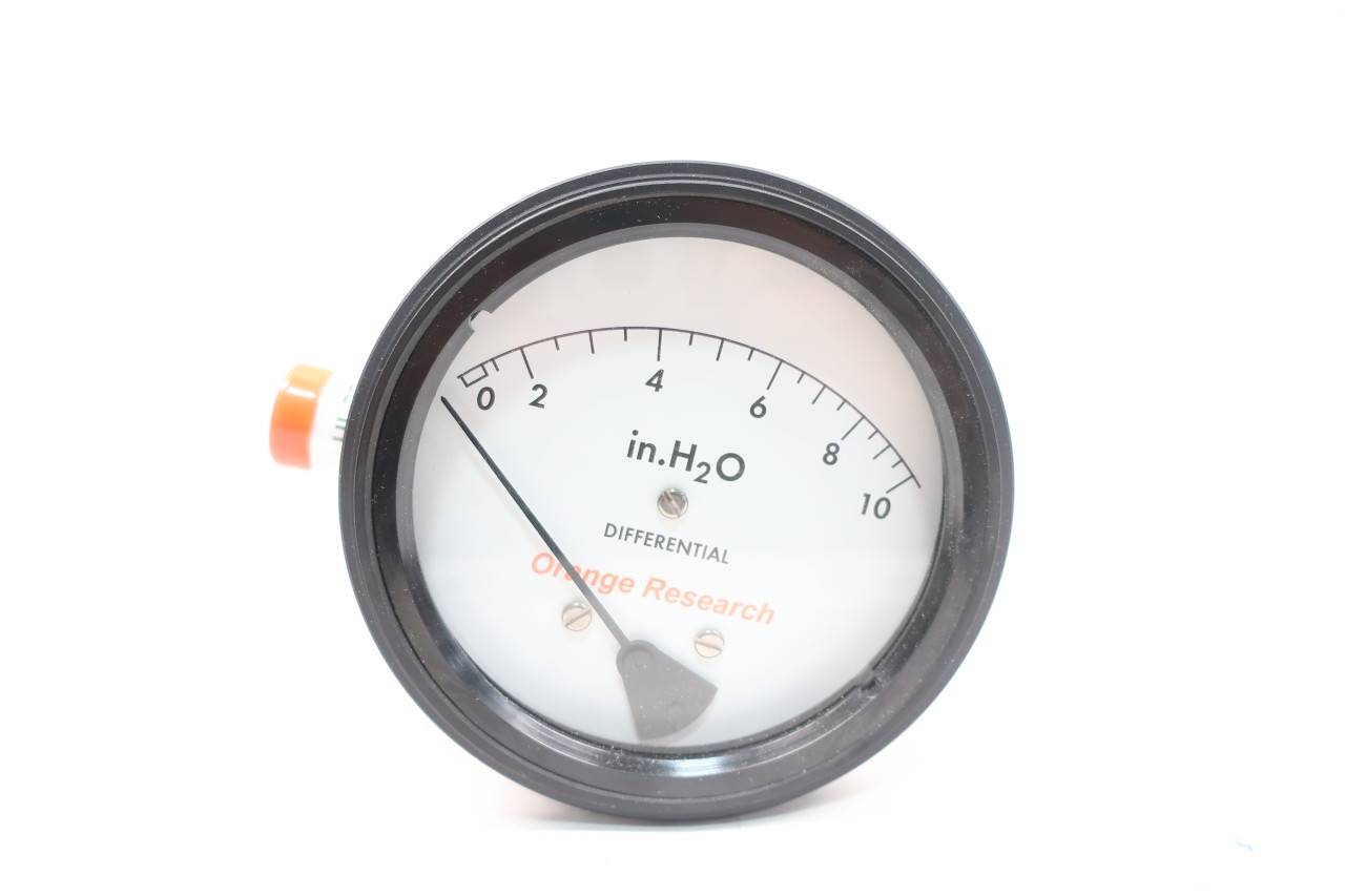 Orange Research 1831DG91927 Differential Pressure Gauge 010inh2o