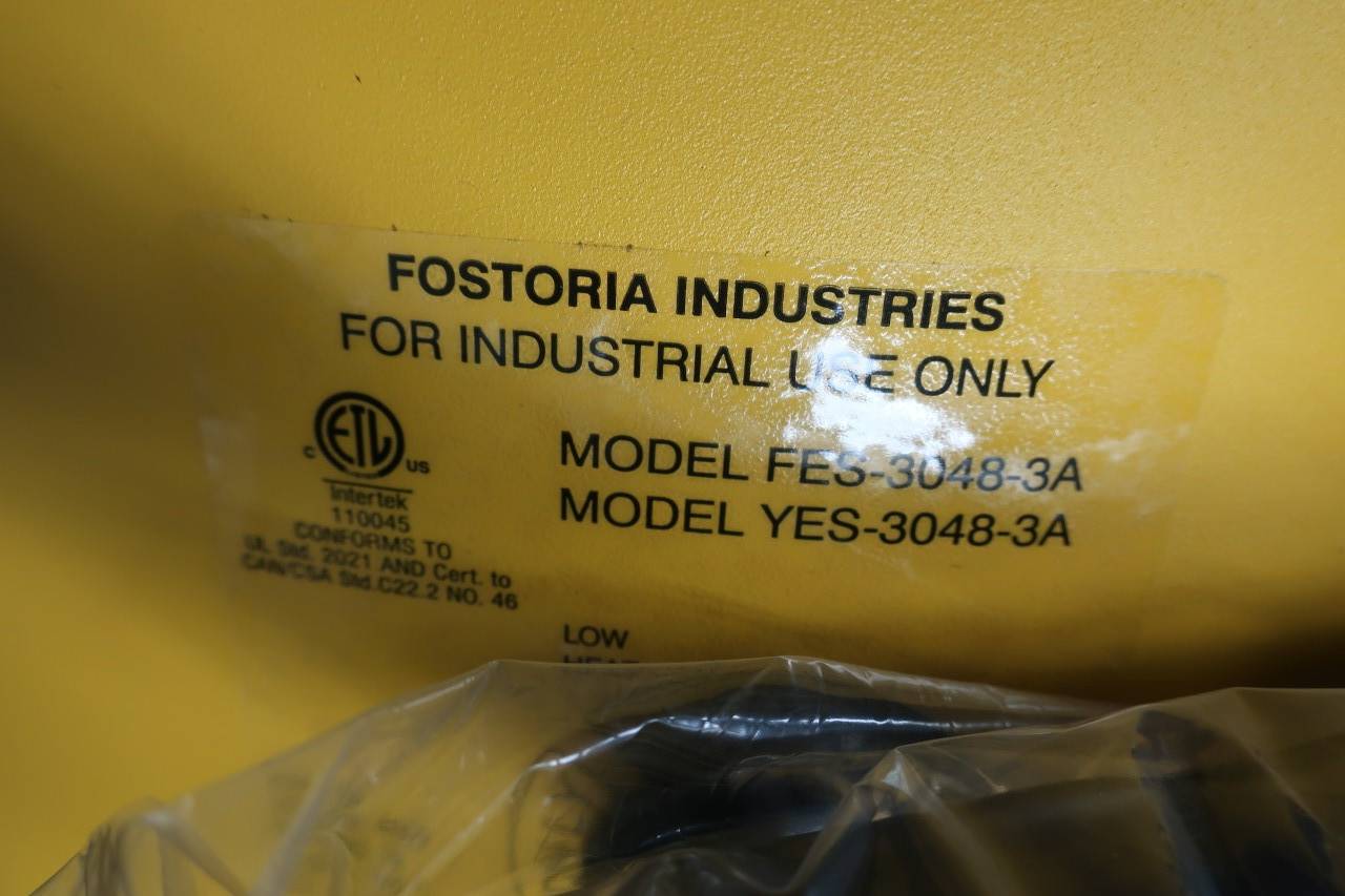 FOSTORIA FES-3048-3A HEAT WAVE 30 3PH 30KW 480V-AC ELECTRIC HEATER