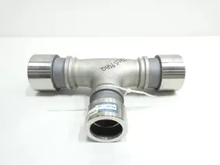 LOKRING SS40-RTEE-P32-P24 STAINLESS PIPE TEE 2IN X 1-1/2IN X 2IN