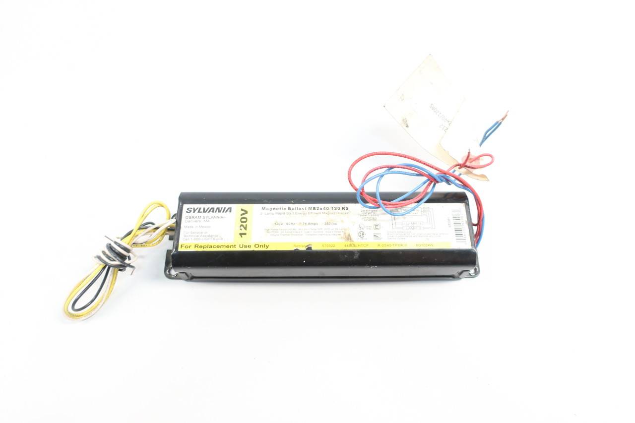 Sylvania MB2X40/120RS Fluorescent Ballast 120vac