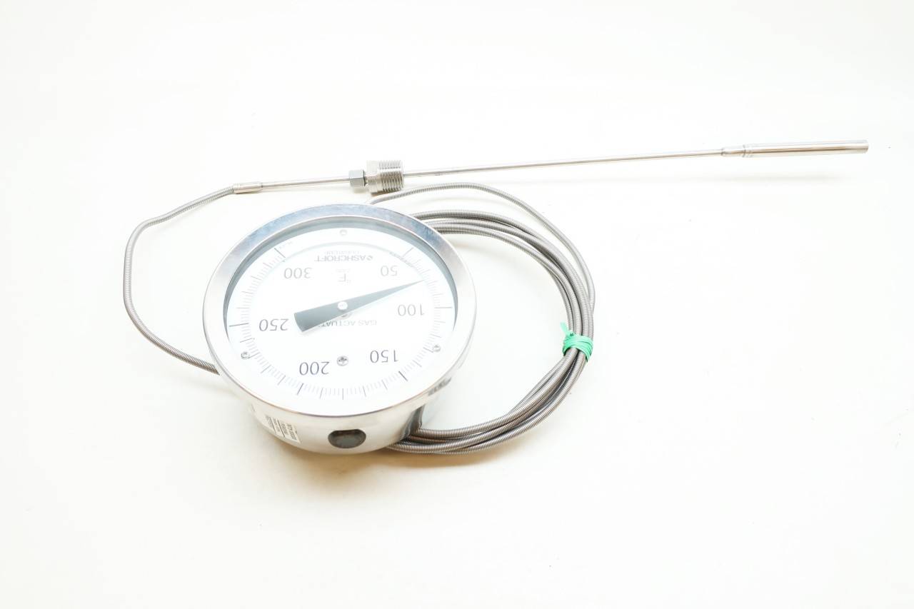 Ashcroft 238A56201A Duratemp Gas Actuated Thermometer 31/4in 50300f