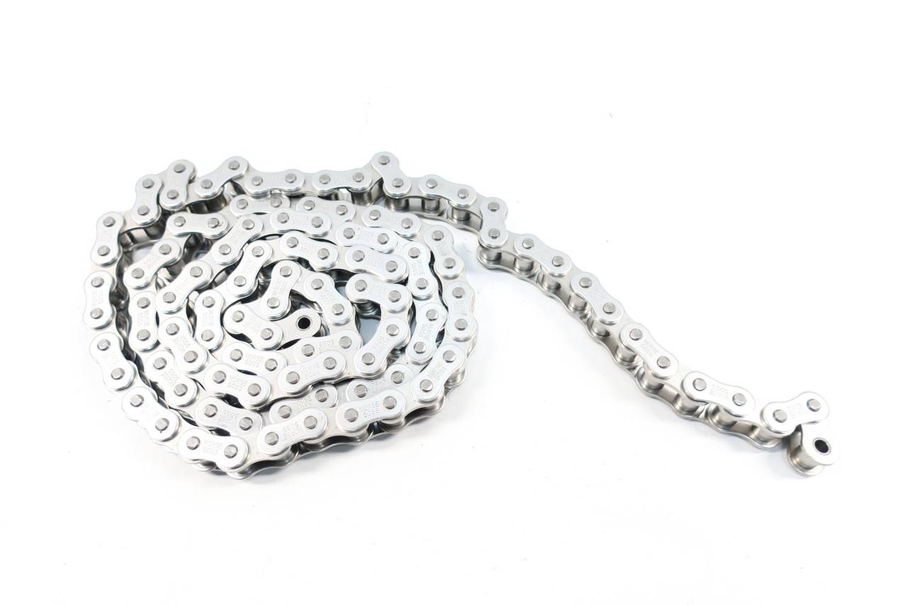 MORSE 341774 50SS R Stainless Single Roller Chain 67IN 5/8IN MORSE 341774 50SS R Stainless Single Roller Chain 67IN 5/8IN