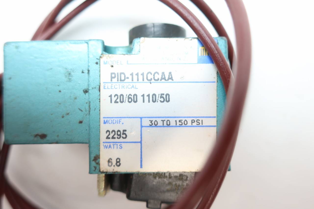 Details about   MAC PID-111CCAA 120/60 120PSI NSMP