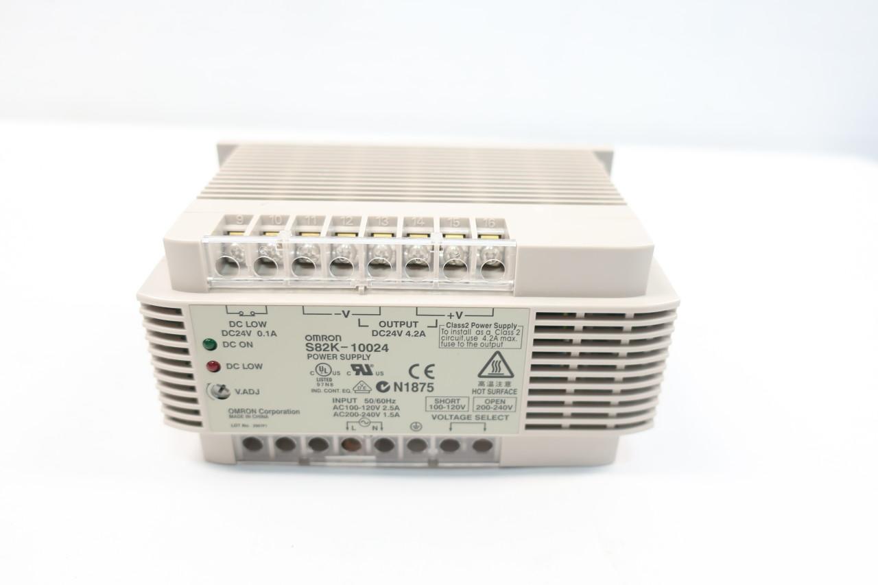 OMRON S82K-10024T 24 VDC 4.2 Amp Power Supply 