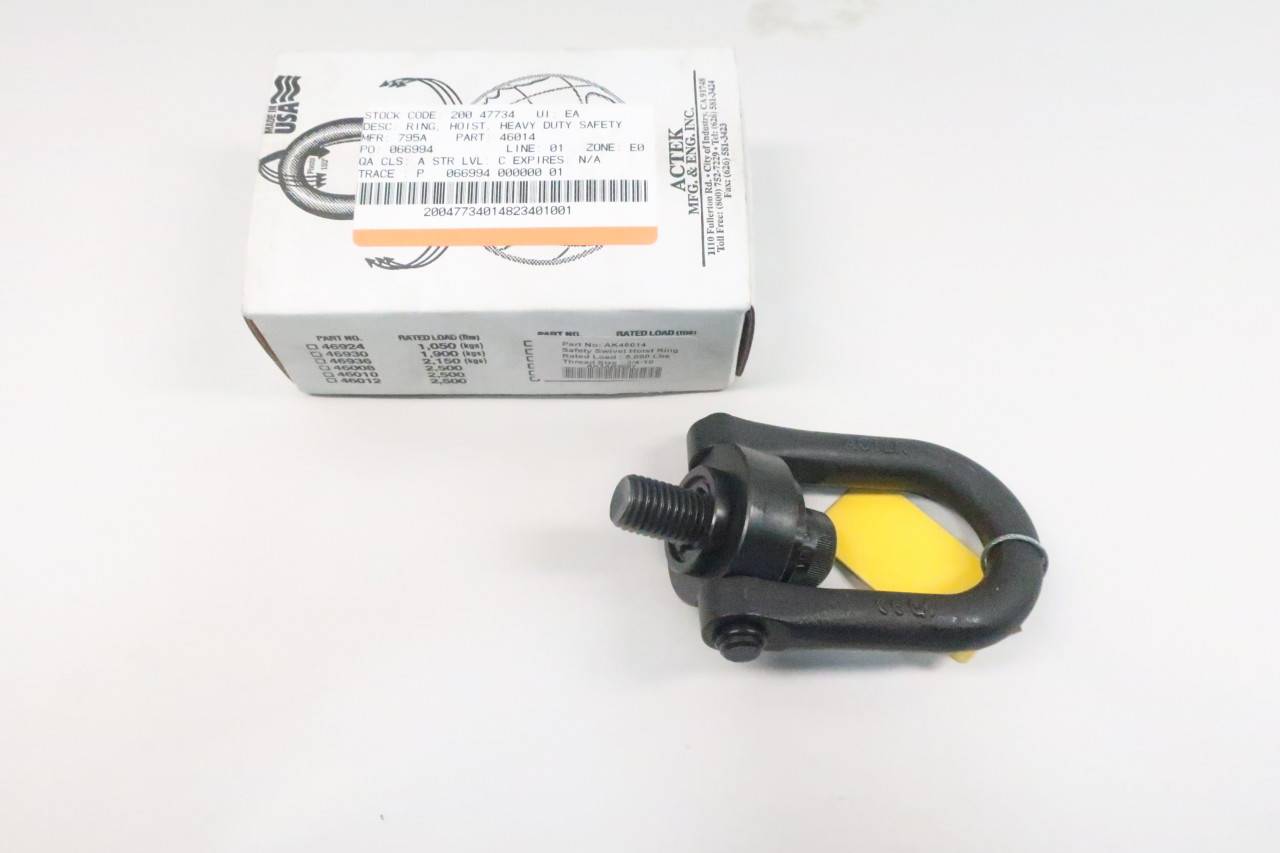 Actek AK46014 Safety Swivel Hoist Ring 5000lbs 3/410