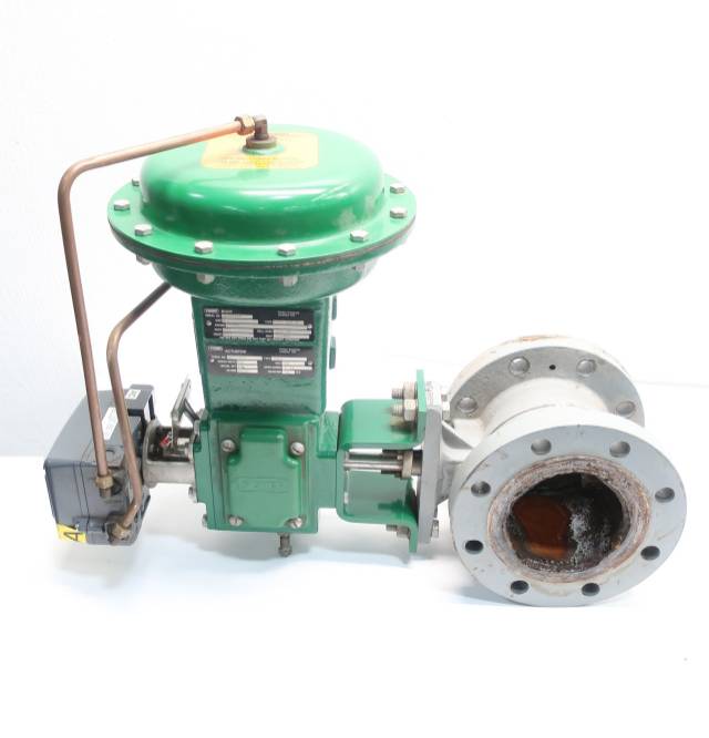 FISHER V150 VEEBALL 1052 DVC2000 STEEL 150 FLANGED CONTROL VALVE 4IN