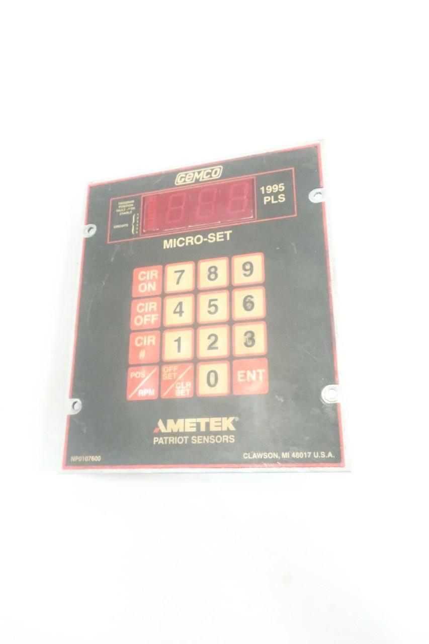 AMETEK 1995-A-6M-X-X MICRO-SET PROGRAMMABLE LIMIT SWITCH