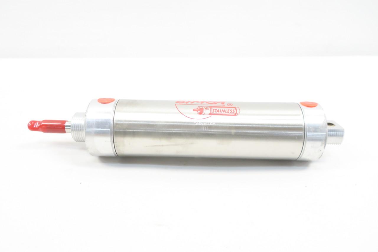 BIMBA 506-DXP DOUBLE ACTING PNEUMATIC CYLINDER 2-1/2IN X 6IN 250PSI D584988