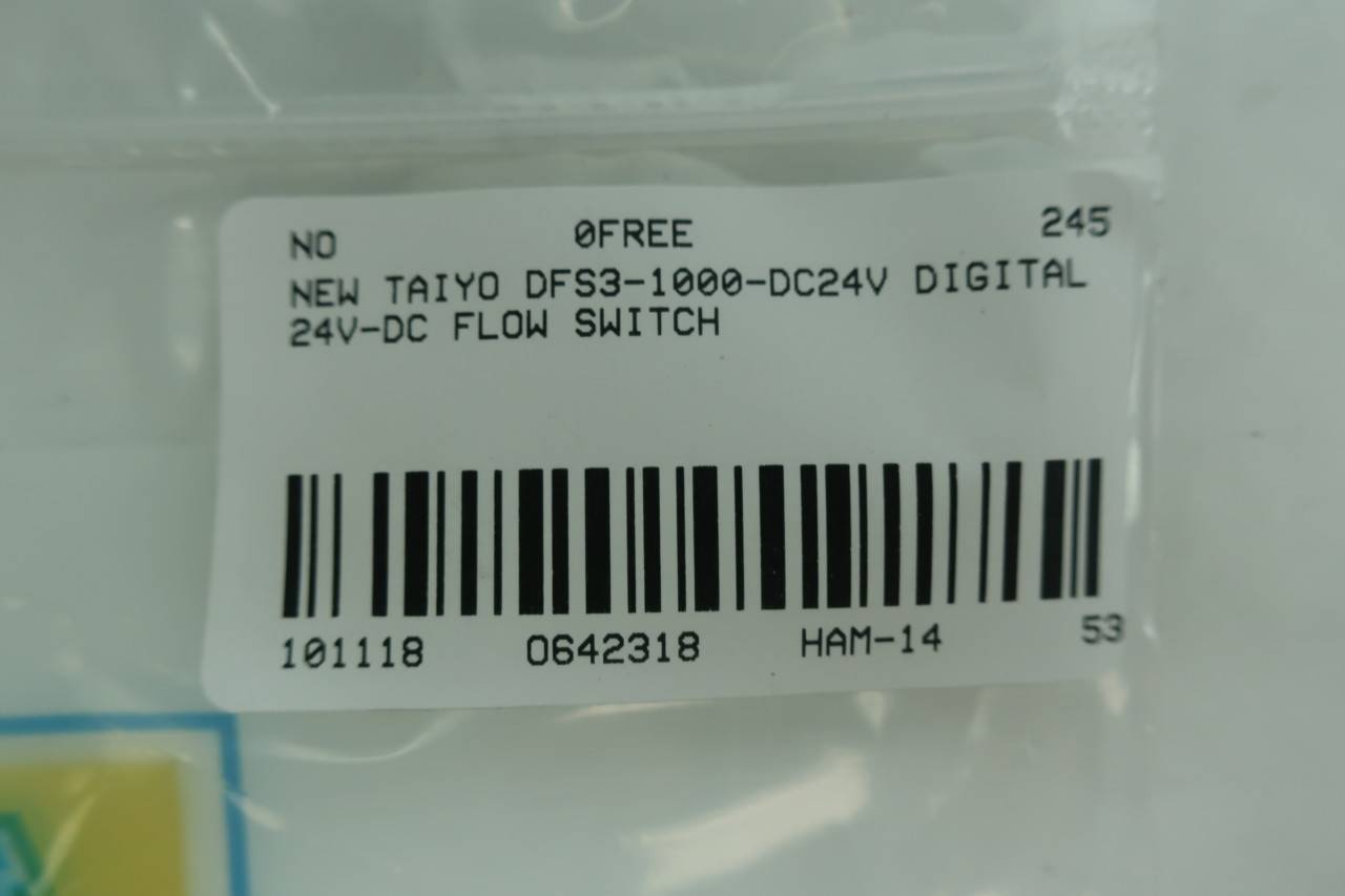 Taiyo DFS3-1000-DC24V Digital Flow Switch 24v-dc