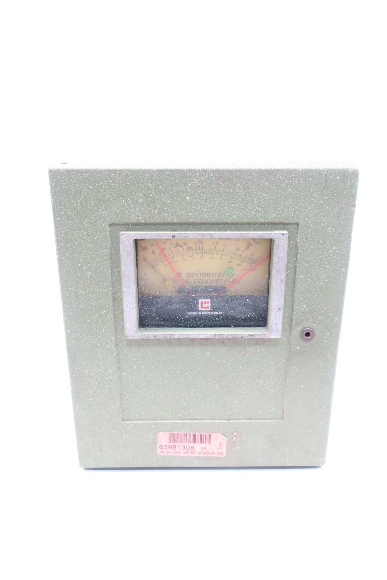 Leeds Northrup 7073 17 01 999 1 130 S Conductivity Analyzer 1v Ac Leeds Northrup 7073 17 01 999 1 130 S Conductivity Analyzer 1v Ac
