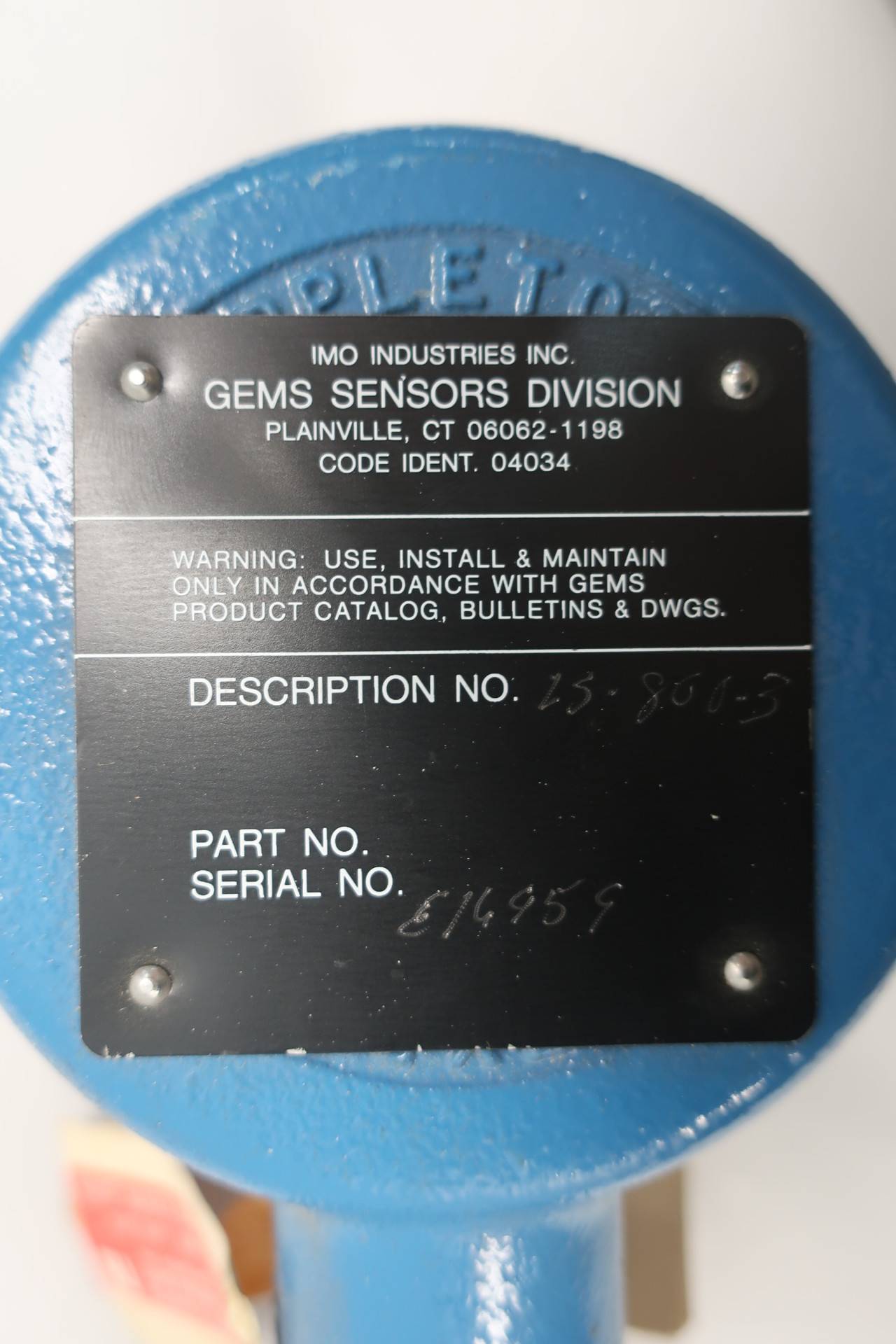 GEMS LS-800-3 Level Float Switch GEMS LS-800-3 Level Float Switch