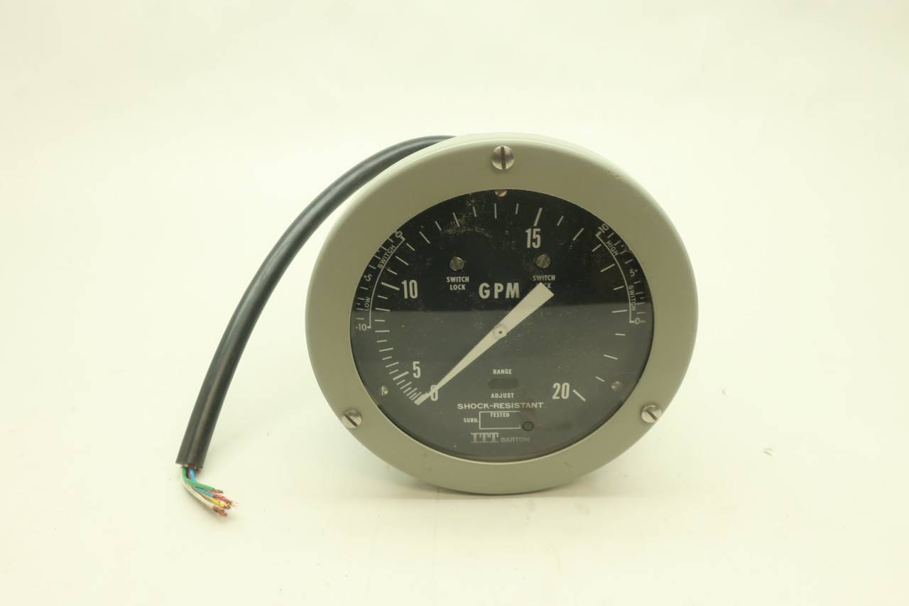 Itt Barton 318A Differential Pressure Switch 020gpm 0400inh2o