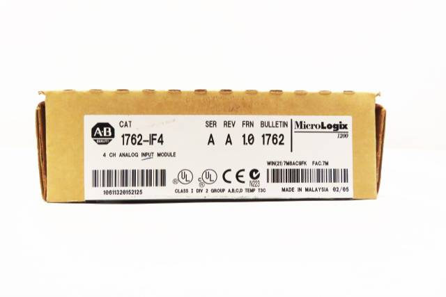 ALLEN BRADLEY 1762-IF4 MICROLOGIX 4 CHANNEL ANALOG REV A REV A INPUT MODULE