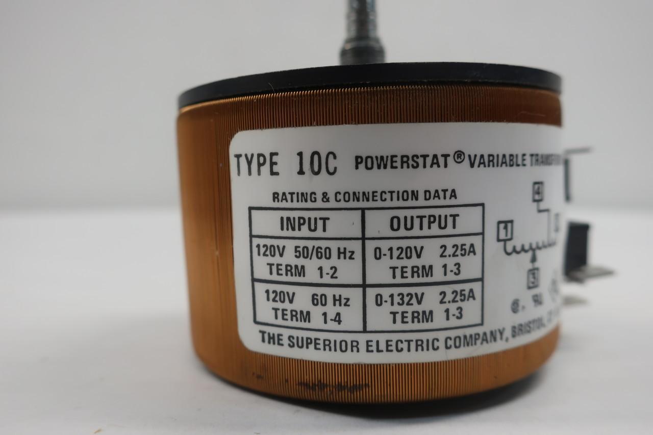 Superior Electric 10c Powerstat Variable Transformer 120v 5060hz 225a Tillescenter Controls 3715