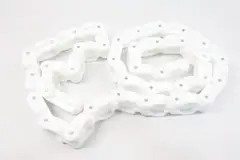 SYSTEM PLAST LFW1400TAB SIDE-FLEXING THERMOSPLASTIC CRATE CONVEYOR CHAIN 10FT